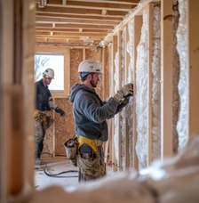wall insulation installation in a Los Angeles home