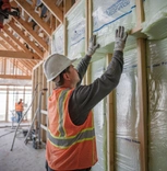 attic insulation installation in a Los Angeles home