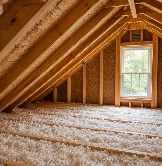 attic insulation installation in Los Angeles home