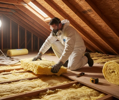 attic insulation installed in a Los Angeles home