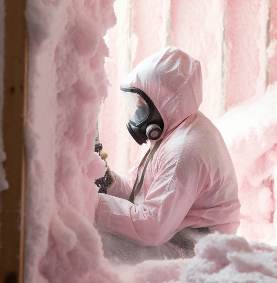 spray foam insulation application in Los Angeles property