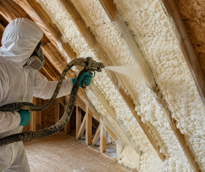 spray foam insulation applied to a Los Angeles residential property