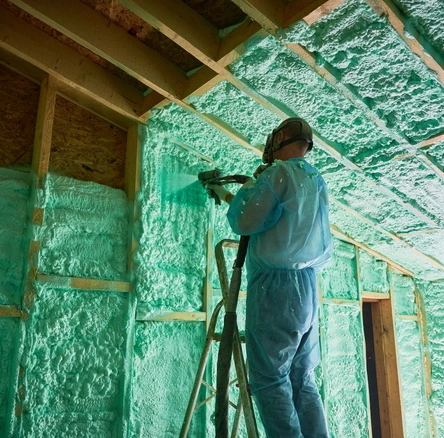 professional spray foam insulation application in a Los Angeles residence